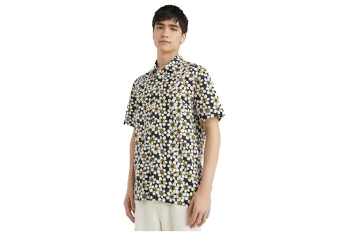 Tommy Jeans Tjm Aop Nyc Grown Daisy Πουκάμισο Κοντομάνικο Ανδρικό (DM0DM16492 BDS)