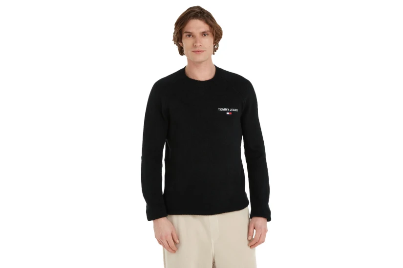 Tommy Jeans Tjm Reg Raglan Sweater Μπλούζα Πλεκτή Ανδρική (DM0DM17756 BDS)