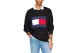 Tommy Jeans DNA Flag Ανδρική Μακρυμάνικη Μπλούζα Μαύρη