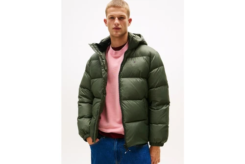 Tommy Jeans Water Repellent Down Hooded Μπουφάν Puffer Ανδρικό (DM0DM19786 MRH)