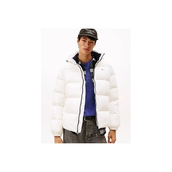 Tommy Jeans Water Repellent Down Hooded Μπουφάν Puffer Ανδρικό (DM0DM19786 YBL)