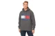 Tommy Jeans Melange Flag Ανδρικό Φούτερ Με Κουκούλα Ανθρακί