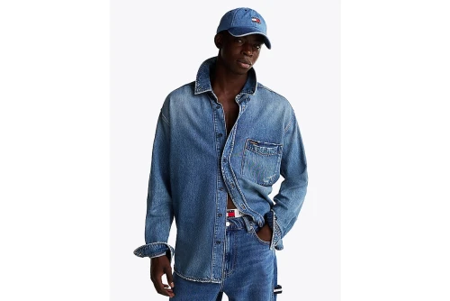 Tommy Jeans Relaxed Shirt Ai6037 Πουκάμισο Μακρυμάνικο Ανδρικό (DM0DM20650 1A5)