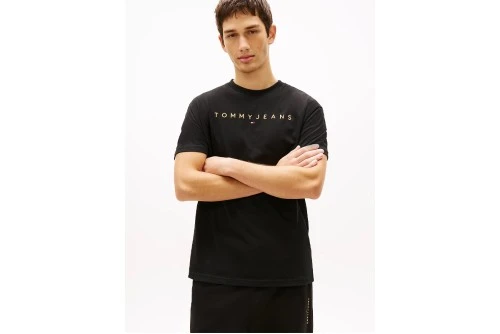 Tommy Jeans Linear Logo Embroidery Jersey T-Shirt Ανδρικό (DM0DM20744 SEV)