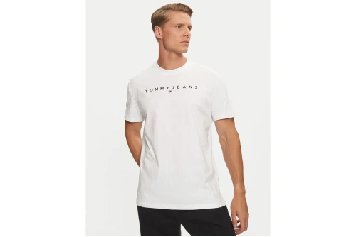 Tommy Jeans Linear Logo Embroidery Jersey T-Shirt Ανδρικό (DM0DM20744 YBR)