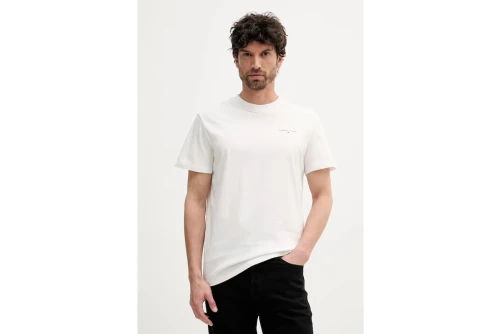 Tommy Jeans Linear Logo Slim Fit T-Shirt Ανδρικό (DM0DM21780 YBL)