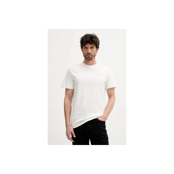 Tommy Jeans Linear Logo Slim Fit T-Shirt Ανδρικό (DM0DM21780 YBL)