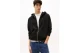 Tommy Jeans Flag Ανδρική Βαμβακερή Ζακέτα με Κουκούλα Μαύρη