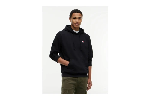 Tommy Jeans Badge Brushed Fleece Hoodie Ανδρικό (DM0DM21922 BDS)