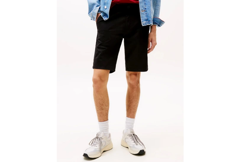Tommy Jeans Scanton Ανδρική Βερμούδα Chino Μαύρη