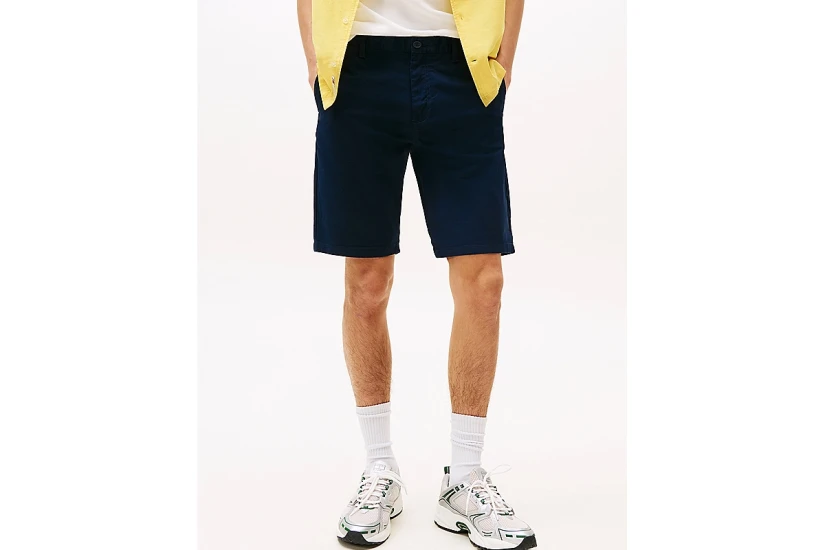 Tommy Jeans Scanton Ανδρική Βερμούδα Chino Μπλε Σκούρο
