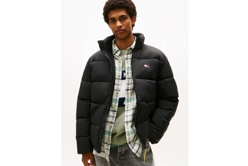 Tommy Jeans Water Repellent Crinkle Relaxed Μπουφάν Puffer Ανδρικό (DM0DM22040 BDS)