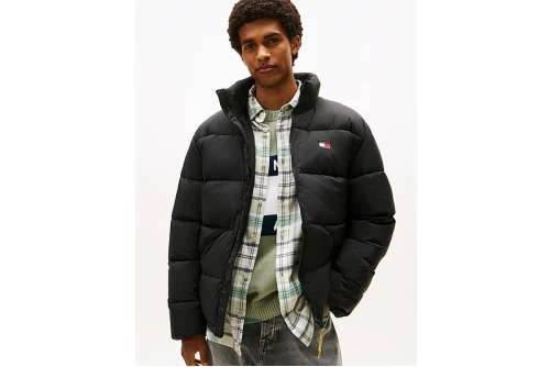 Tommy Jeans Water Repellent Crinkle Relaxed Μπουφάν Puffer Ανδρικό (DM0DM22040 BDS)