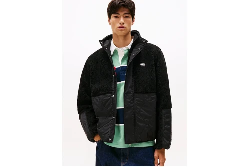 Tommy Jeans Quilted Teddy Relaxed Μπουφάν Ανδρικό (DM0DM22066 BDS)