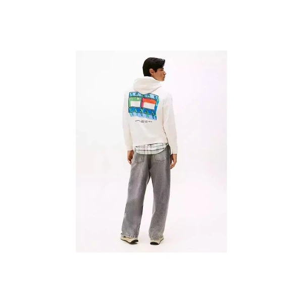 Tommy Jeans Back Graphic Terry Hoodie Ανδρικό (DM0DM22077 YBH)
