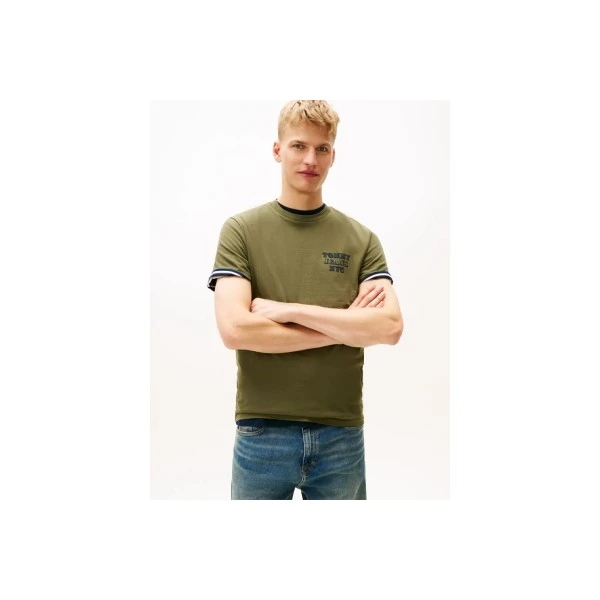Tommy Jeans Entry Bills T-Shirt Ανδρικό (DM0DM22321 GY1)