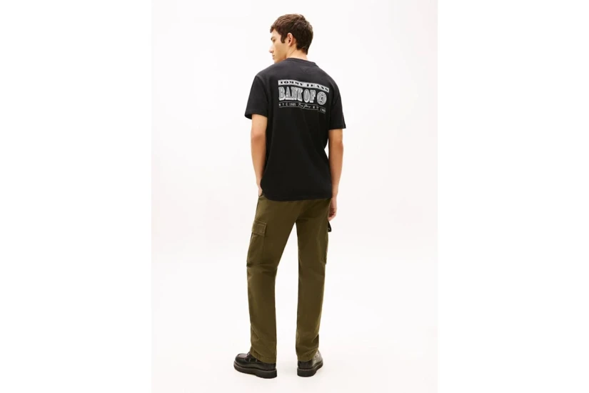Tommy Jeans Bills Backprint Ανδρικό Κοντομάνικο T-Shirt Μαύρο