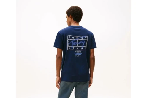Tommy Jeans 90S Waving Flag T-Shirt Ανδρικό (DM0DM22519 C1G)