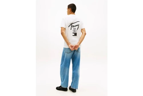 Tommy Jeans Regular Signature Back Logo Jersey T-Shirt Ανδρικό (DM0DM22553 YBL)