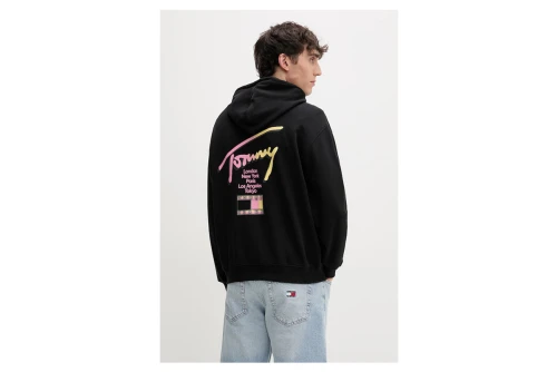 Tommy Jeans Signature Back Logo Relaxed Hoodie Ανδρικό (DM0DM23129 BDS)