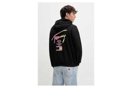 Tommy Jeans Signature Back Logo Relaxed Hoodie Ανδρικό (DM0DM23129 BDS)