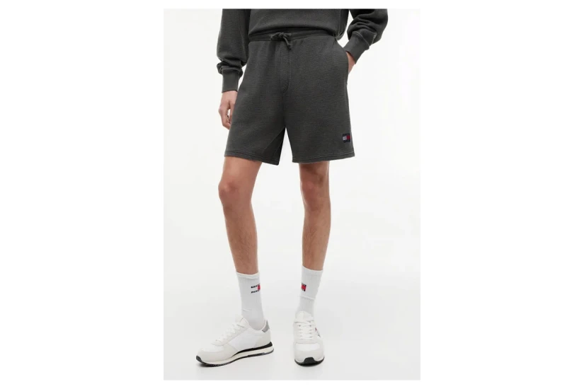 Tommy Jeans Washed Waffle Knit Ανδρικό Αθλητικό Σορτς Ανθρακί