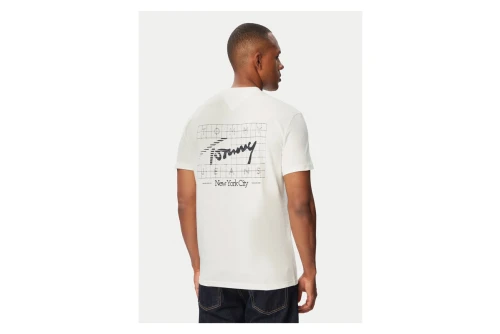 Tommy Jeans Signature Logo Peached Jersey T-Shirt Ανδρικό (DM0DM23177 YBL)