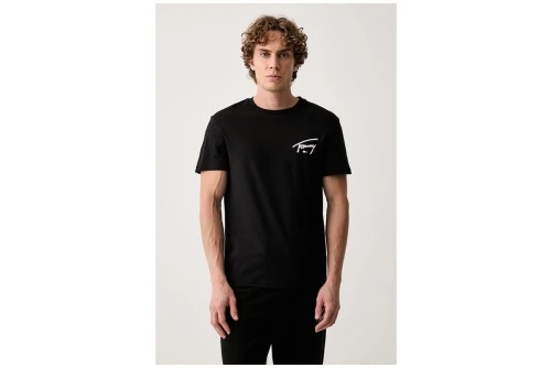 Tommy Jeans Signature Chest Slim Fit T-Shirt Ανδρικό (DM0DM23550 BDS)