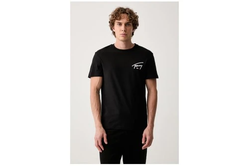 Tommy Jeans Signature Chest Slim Fit T-Shirt Ανδρικό (DM0DM23550 BDS)
