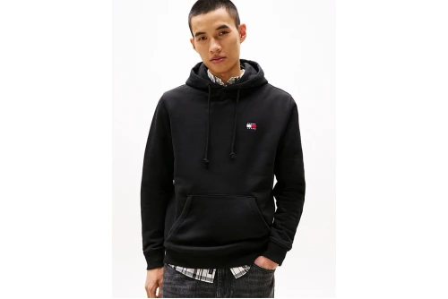 Tommy Jeans Badge Fleece Drawstring Hoodie Ανδρικό (DM0DM23606 BDS)