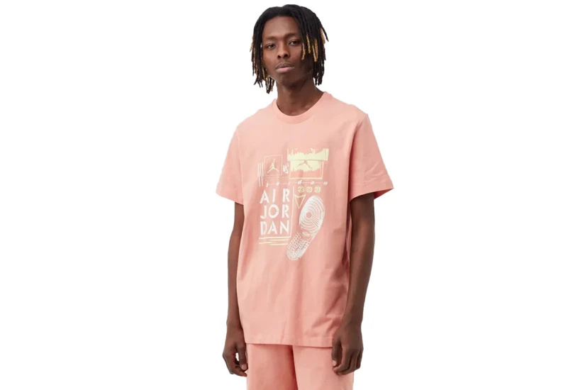 Jordan Brand Ανδρικό Κοντομάνικο T-Shirt Ροζ