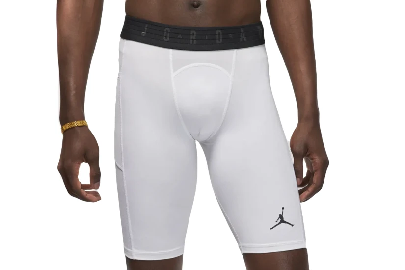 Jordan Dri-FIT Sport Ανδρικό Κοντό Κολάν Λευκό, Μαύρο