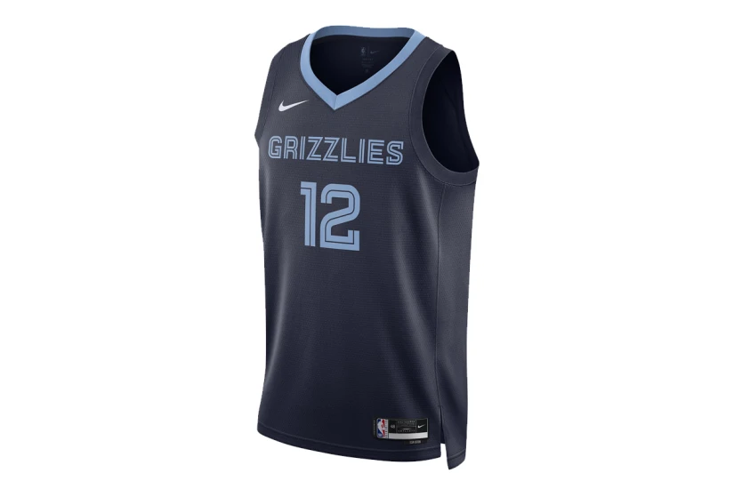 Nike Dri-FIT NBA Ja Morant Memphis Grizzlies Icon Edition Ανδρική Μπασκετική Φανέλα Μπλε Σκούρο, Σιέλ