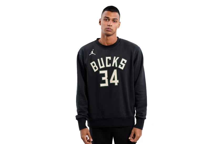 Jordan NBA Milwaukee Bucks Ανδρικό Φούτερ με Λαιμόκοψη