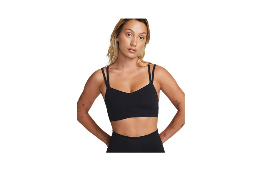Nike Dri-FIT Zenvy Strappy Light Support Γυναικείο Μπουστάκι Μαύρο