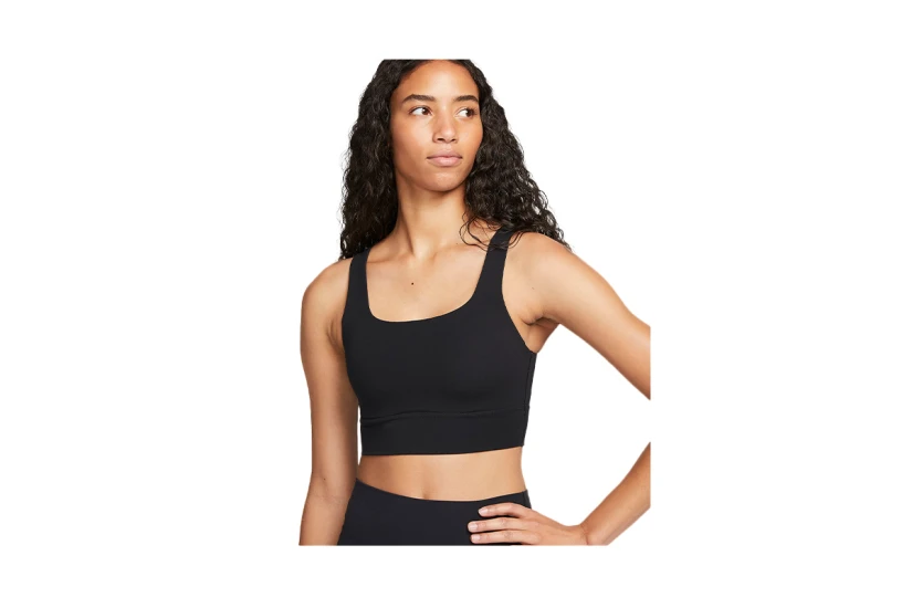Nike Zenvy Medium Support Dri-FIT Γυναικείο Μπουστάκι Μαύρο