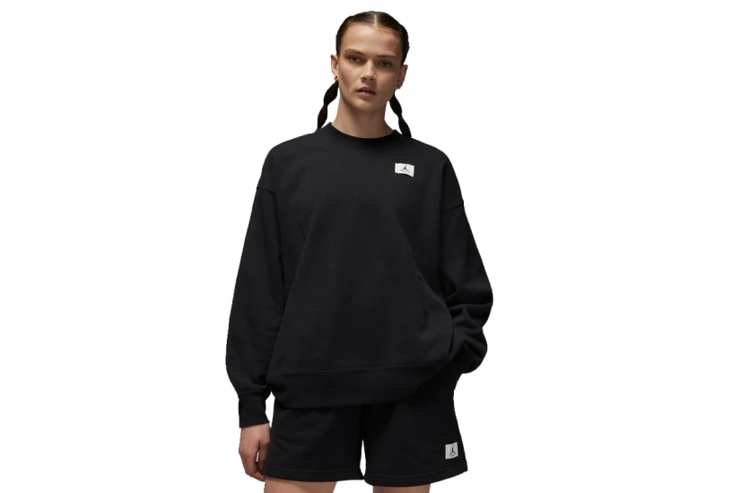 Jordan Flight Fleece Γυναικείο Φούτερ Μαύρο