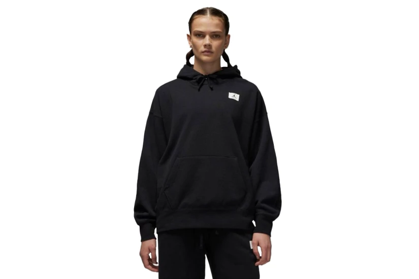 Jordan Flight Fleece Γυναικείο Φούτερ Με Κουκούλα Μαύρο