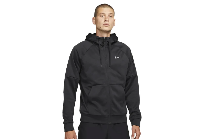 Nike Therma-Fit Fitness Ανδρική Ζακέτα με Κουκούλα Μαύρη