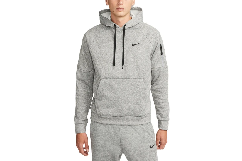 Nike Therma Fitness Ανδρικό Φούτερ με Κουκούλα Γκρι