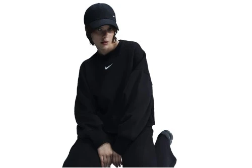 Nike Sportswear Phoenix Fleece Μπλούζα Με Λαιμόκοψη Γυναικεία (DQ5761 010)