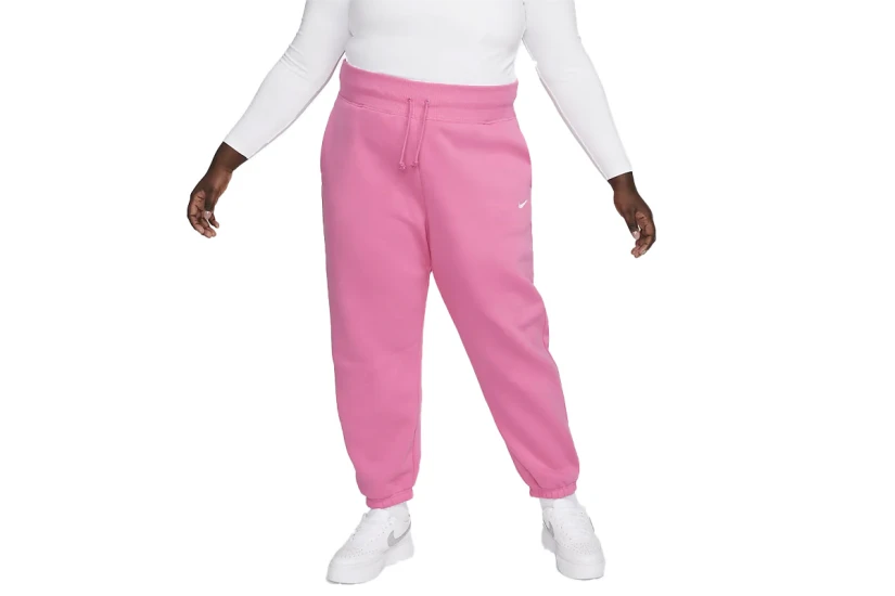 Nike Phoenix Fleece Γυναικείο Παντελόνι Φόρμας Ροζ