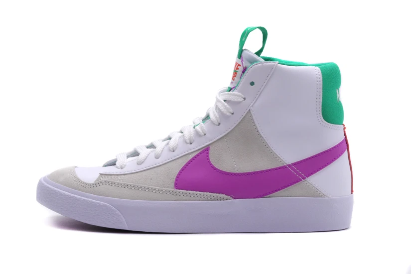 Nike Blazer Mid 77 Παιδικά Sneakers Λευκά, Μπεζ, Πράσινα, Μωβ