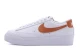 Nike Blazer Low Platform Γυναικεία Sneakers Λευκά, Πορτοκαλί