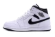 Jordan Air 1 Reverse Panda Mid Ανδρικά Sneakers Λευκά, Μαύρα