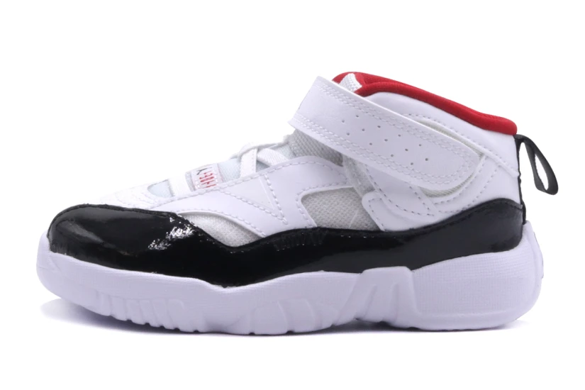 Jordan Jumpman Two Trey Βρεφικά Sneakers Λευκά, Μαύρα, Κόκκινα