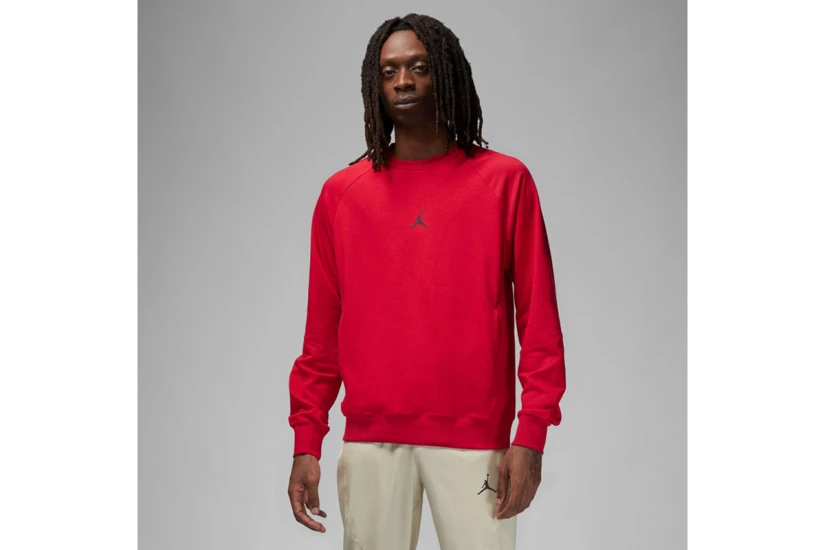 Jordan Dri-FIT Sport Fleece Ανδρική Μακρυμάνικη Μπλούζα Κόκκινη