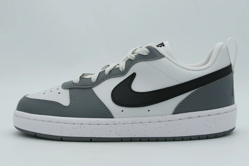 Nike Court Borough Low Recraft Sneakers Λευκά, Γκρι Σκούρο, Μαύρα