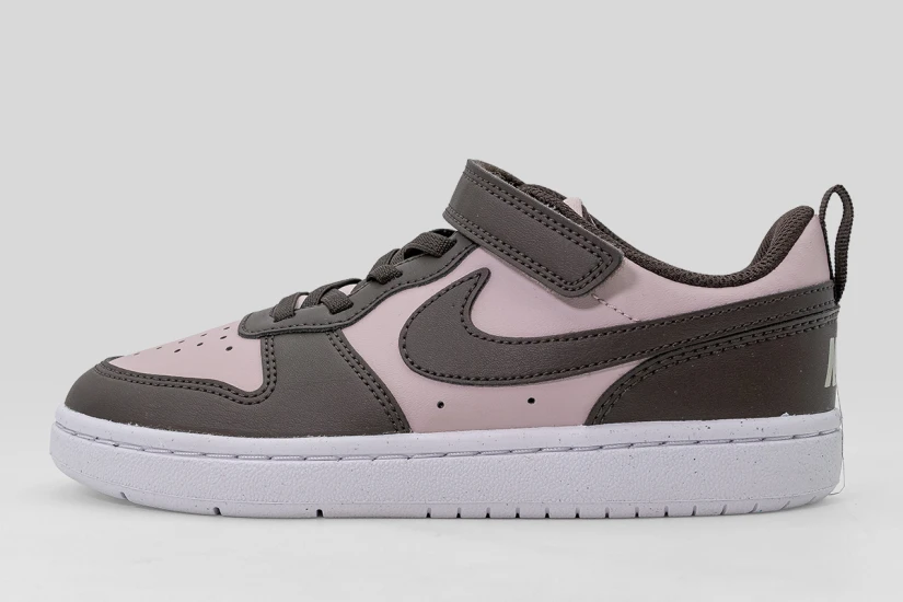 Nike Court Borough Low Recraft Παιδικά Sneakers Καφέ, Ροζ, Λευκά