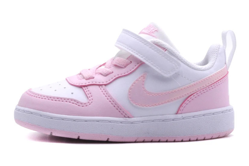 Nike Court Borough Low Recraft Βρεφικά Sneakers Λευκά, Ροζ